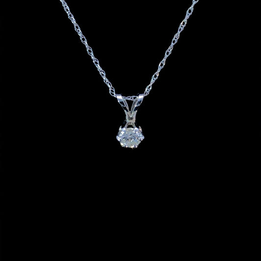 154314 - .27 ct diamond pendant