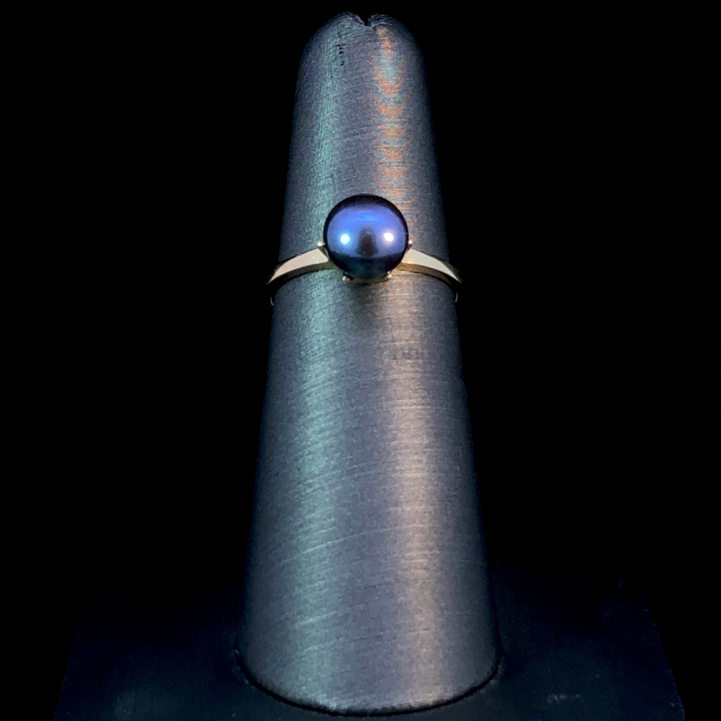 113312 - Black pearl ring