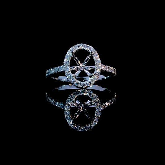 165406 - .50 ctw diamond semi mount