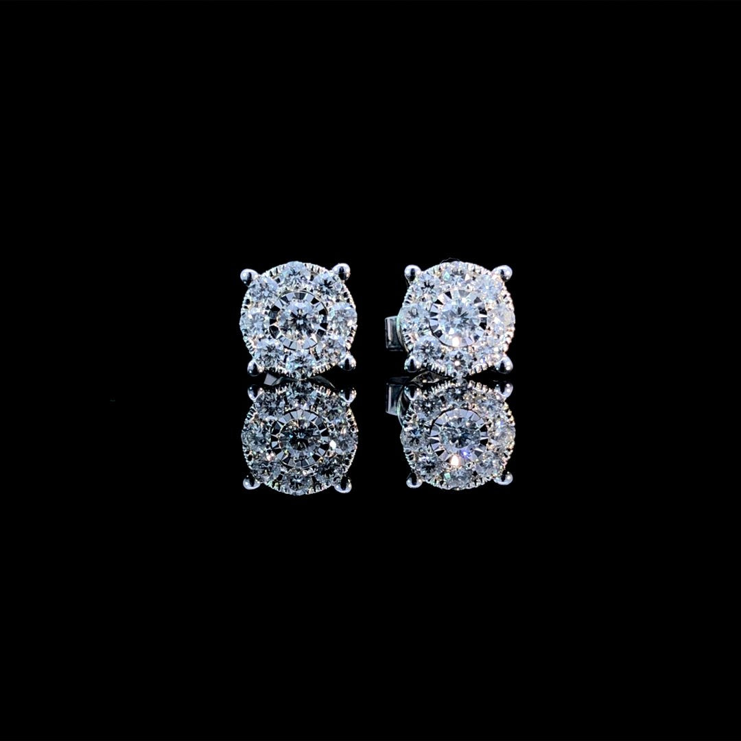 164270 - .75 ctw diamond earrings