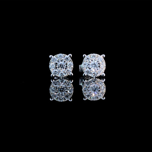 164270 - .75 ctw diamond earrings