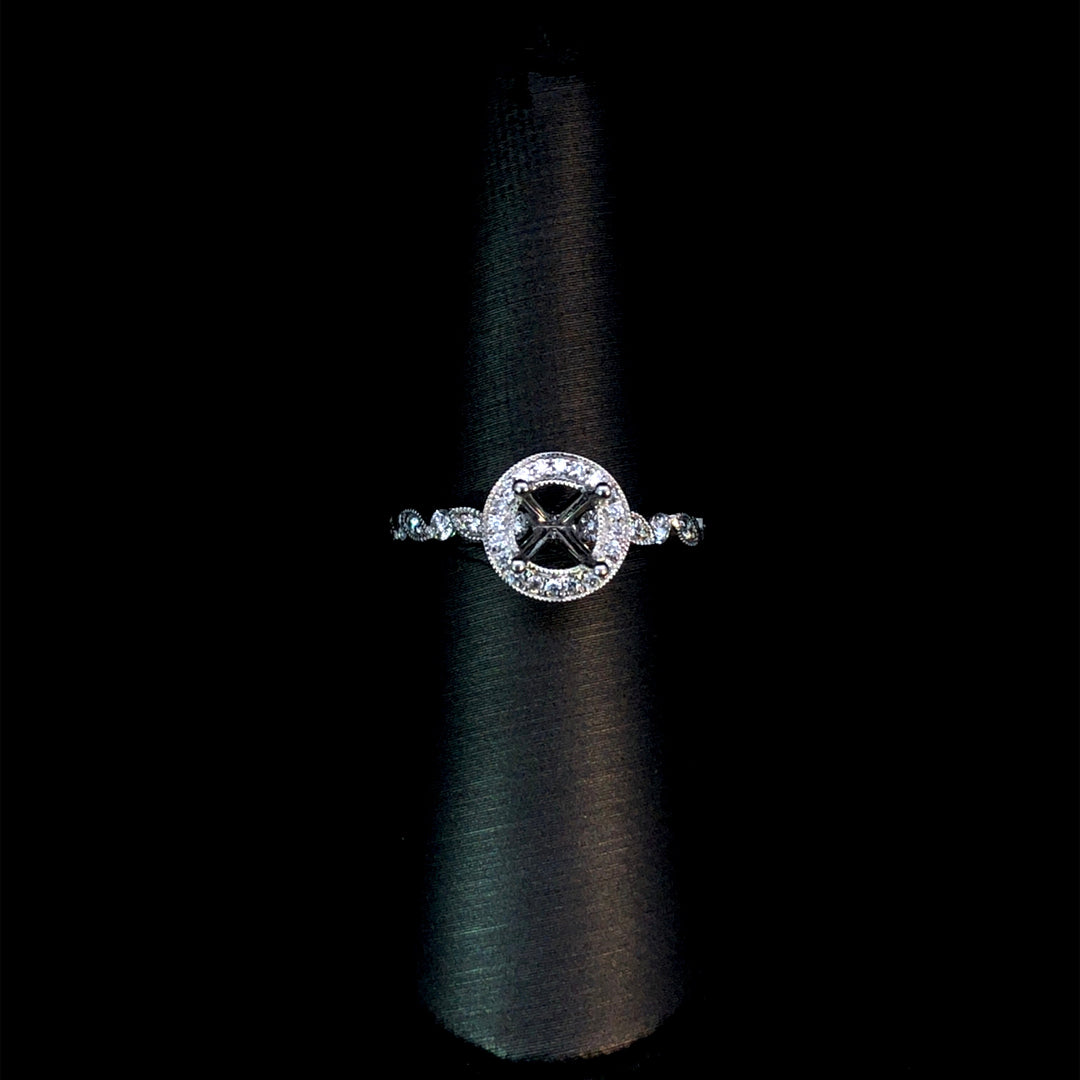 154989 - .52 ctw diamond semi mount