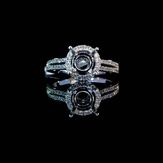 149584 - .42 ctw diamond semi mount