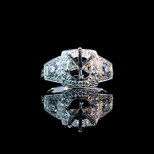 144616 - 1.30 ctw diamond semi mount