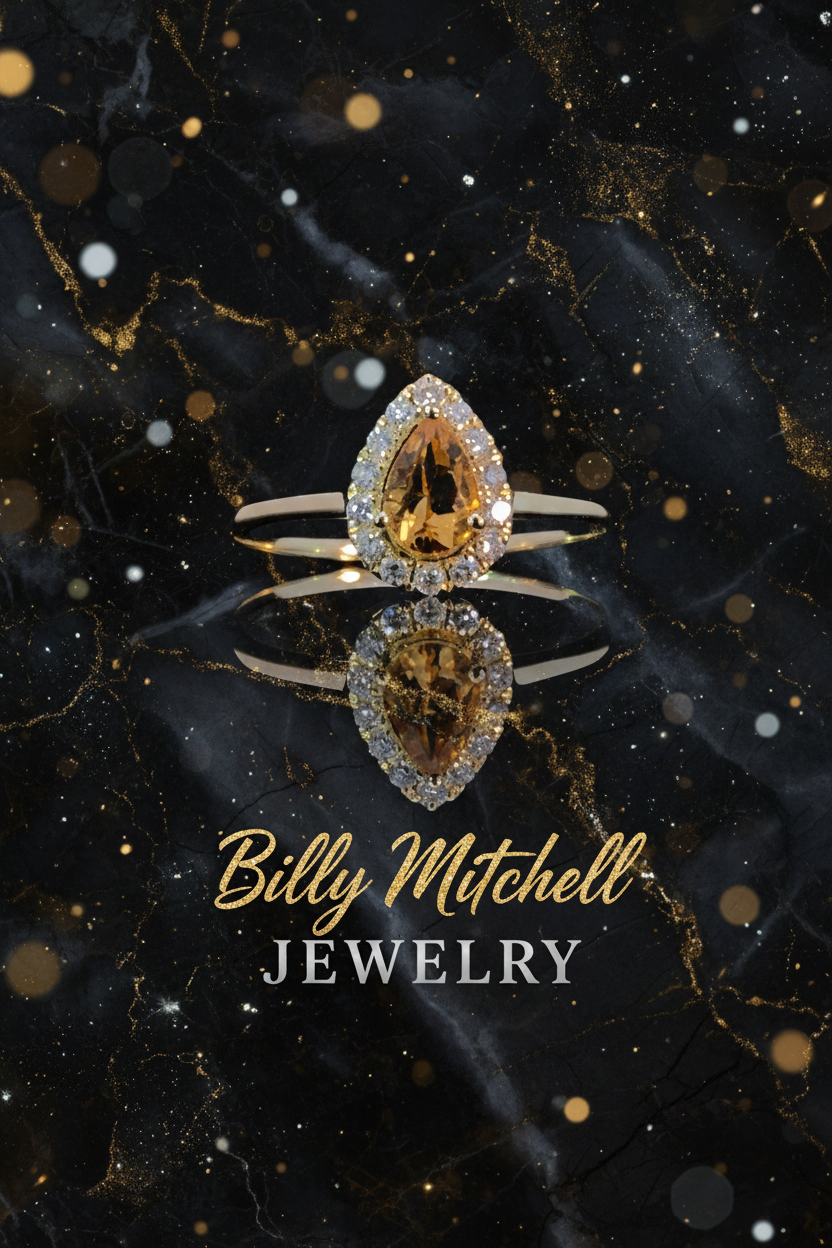 167223 - .46 ctw citrine and diamond ring