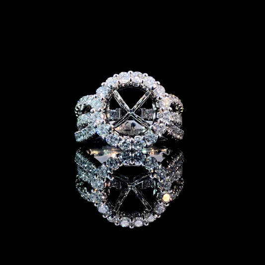 164940 - 2.07 ctw diamond semi mount