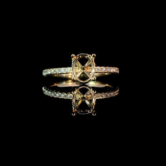 164987 - .21 ctw diamond semi mount