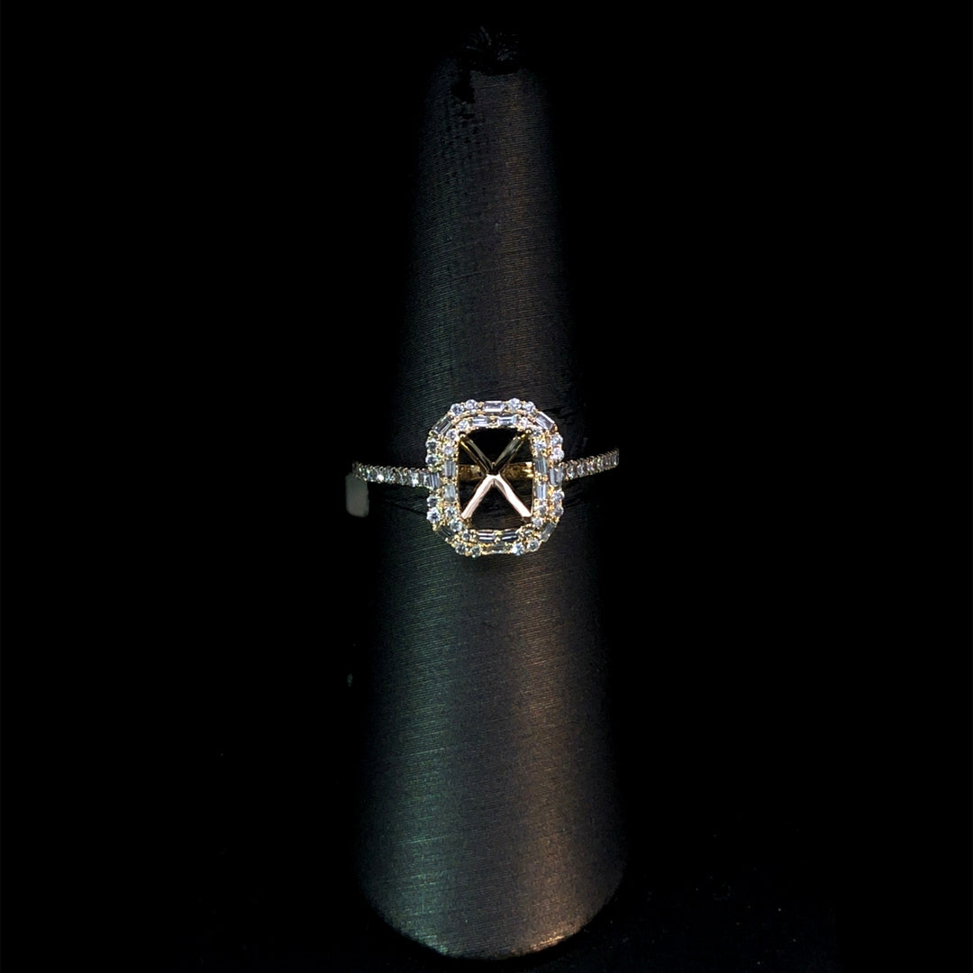 167015 - .45 ctw diamond semi mount