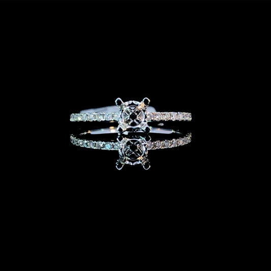 161670 - .30 ctw diamond semi mount