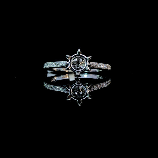 140887 - .22 ctw diamond semi mount