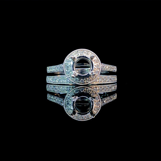 141232 - .43 ctw diamond semi mount