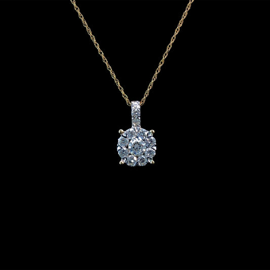165996 - .55ctw diamond pendant