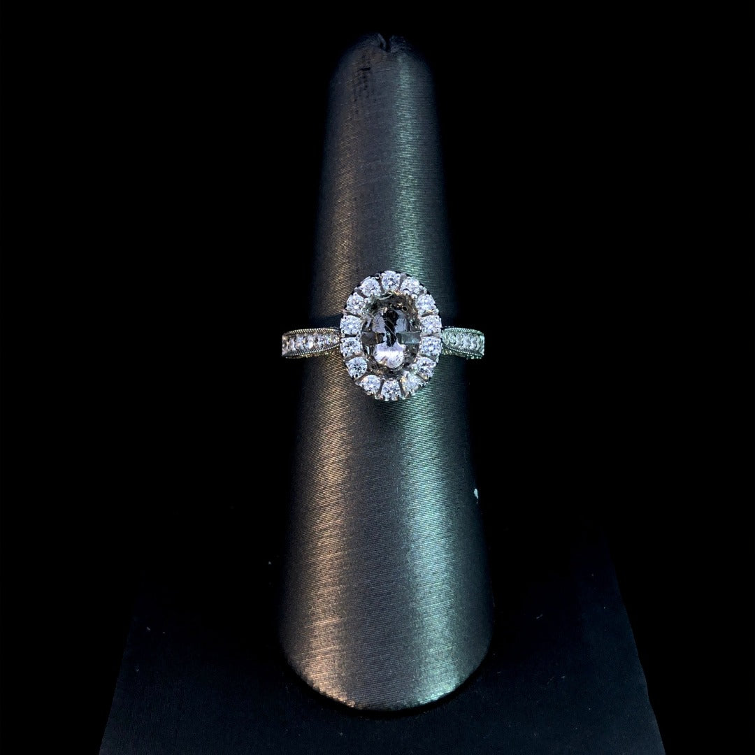 .71 ctw diamond semi mount