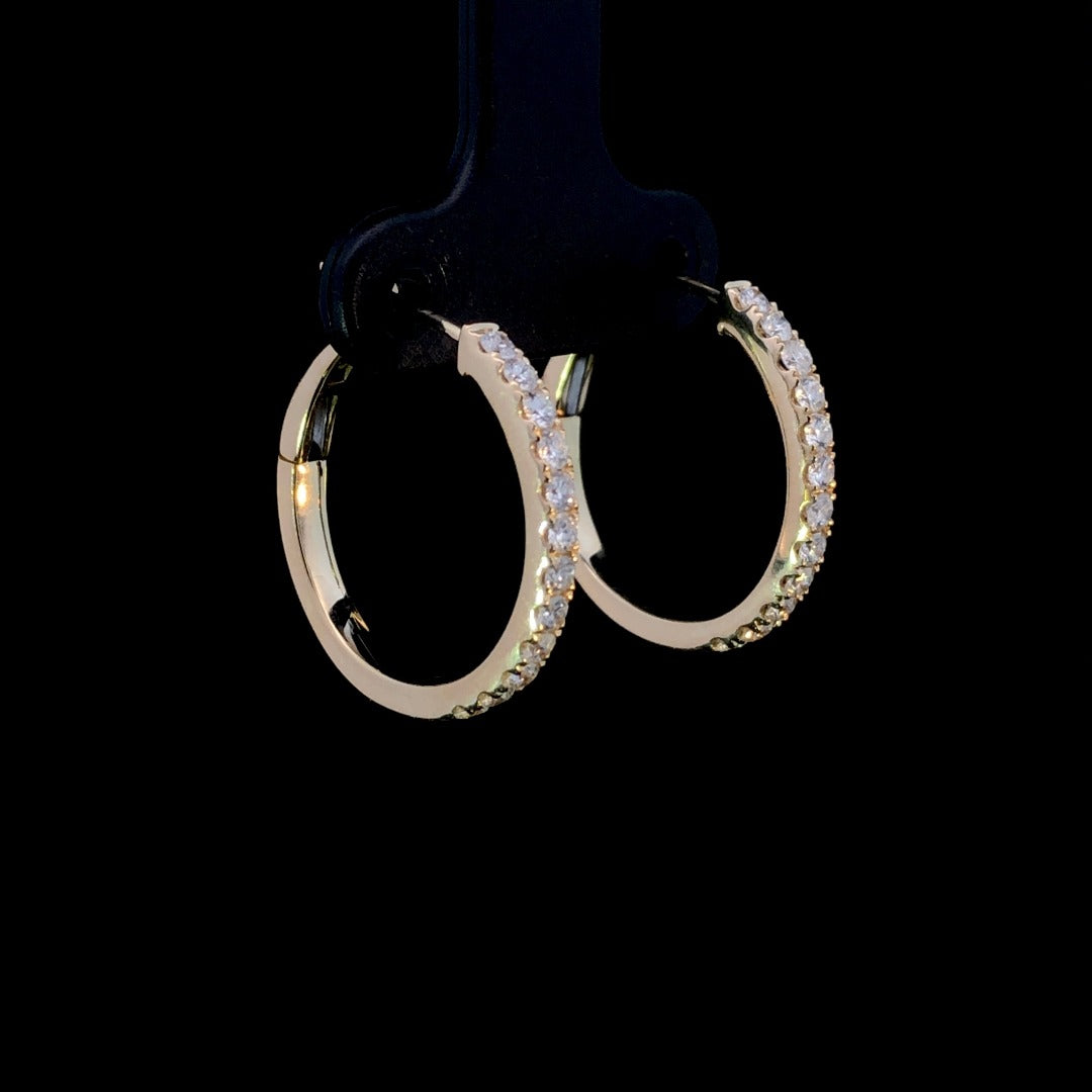 163611 - .60 ctw diamond hoops