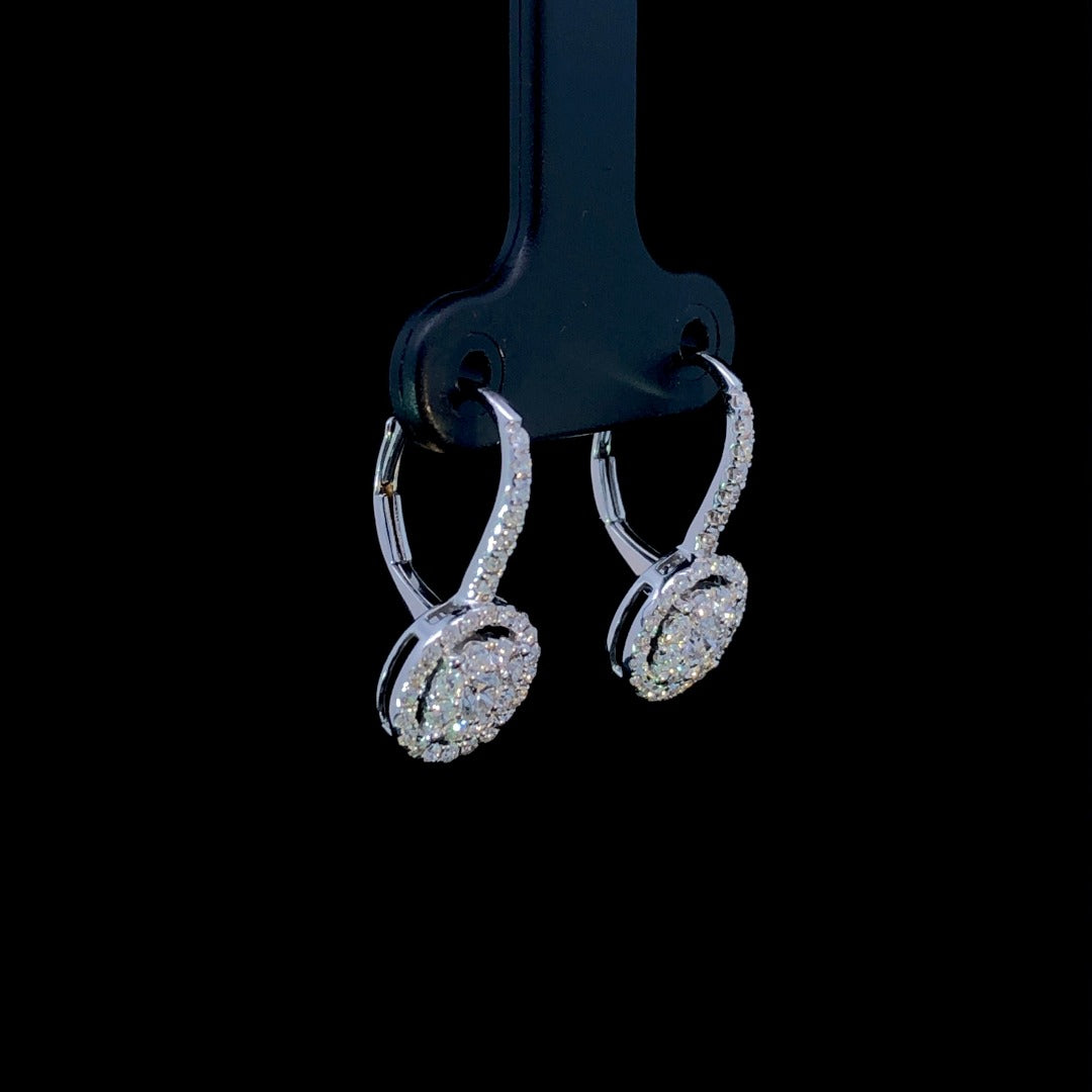163607 - .75 ctw diamond earrings