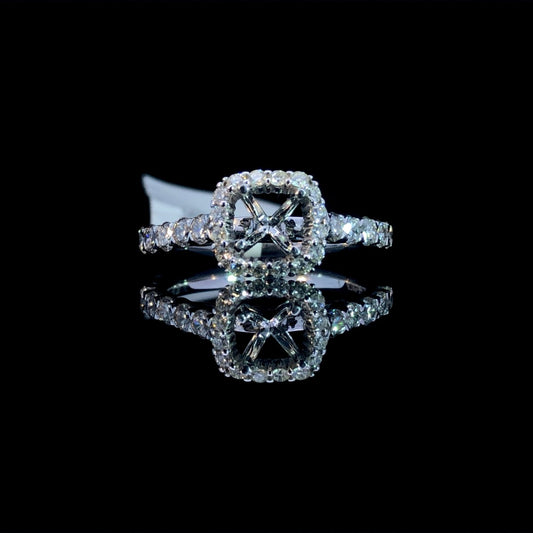 160746 - .84 ctw diamond semi mount