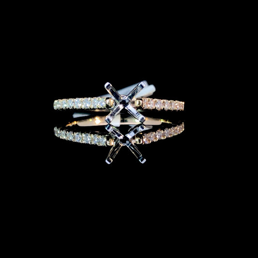 164865 - .25 ctw diamond semi mount