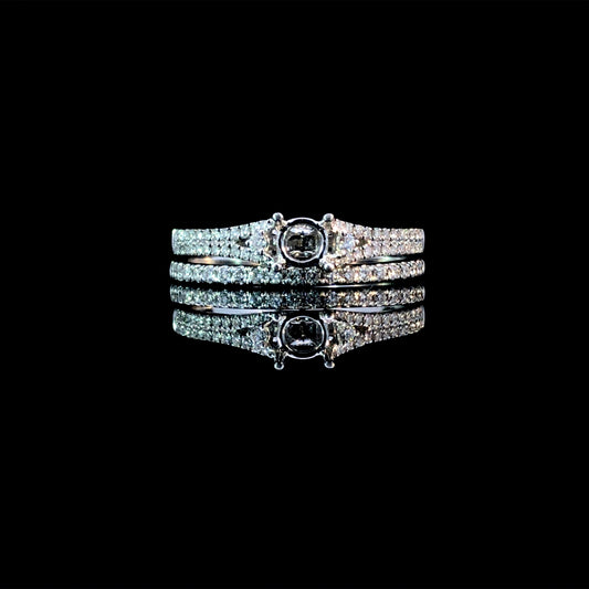 153437 - .26 ctw diamond semi mount