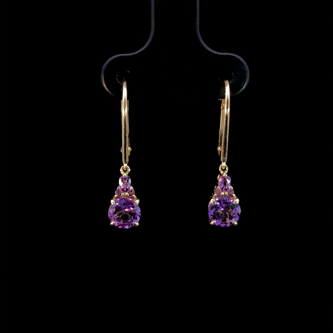 163362 - 1.27 ctw Amethyst earrings