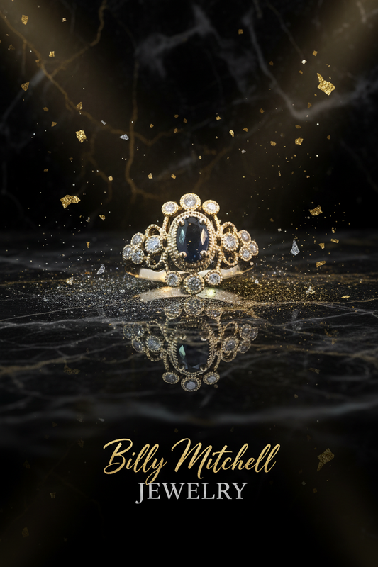 164145 - .65 ctw sapphire and diamond ring