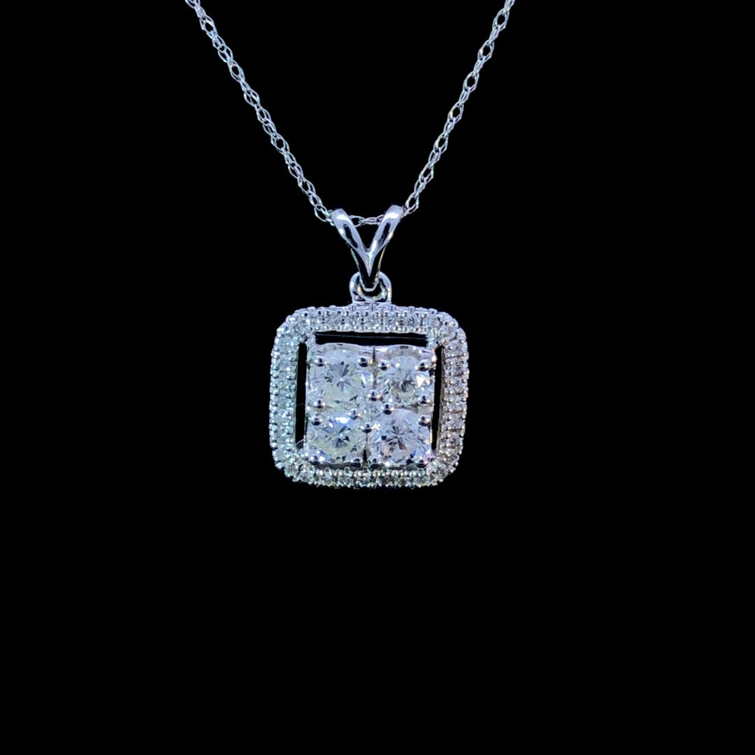 1.34 ctw diamond pendant