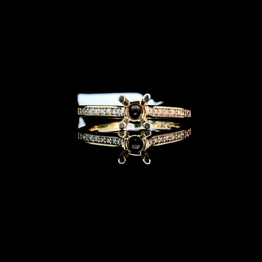 132802 - .22 ctw diamond semi mount