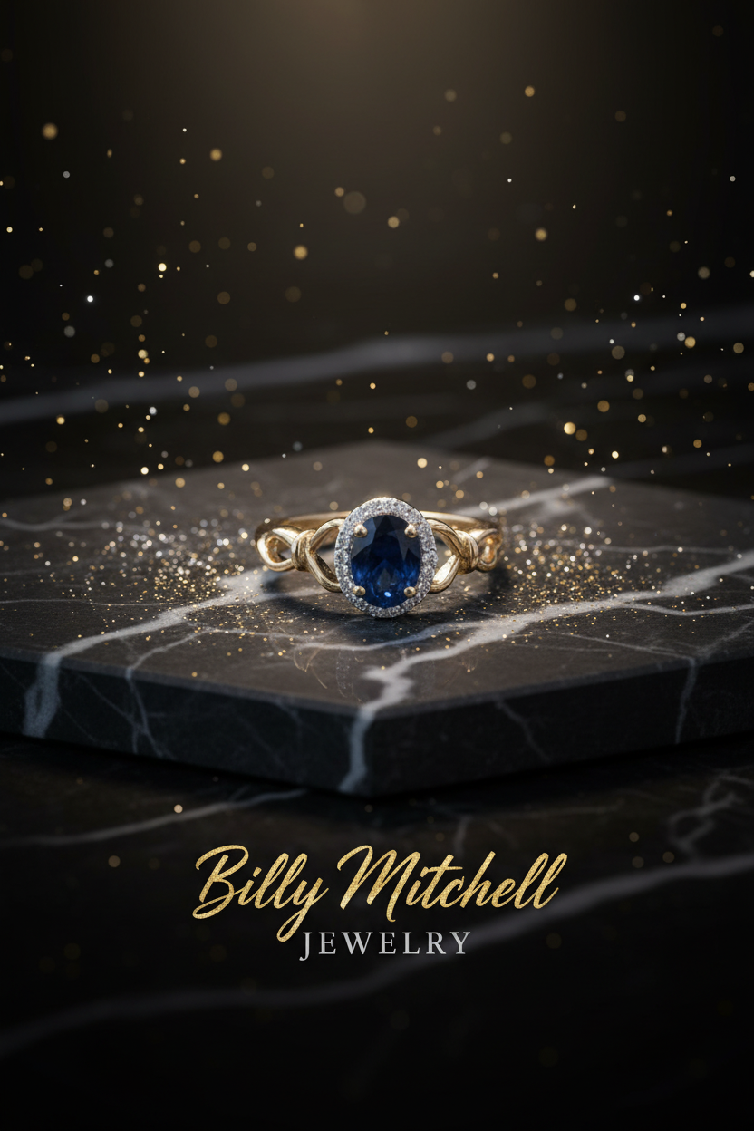 156637 - 1.10 ctw Sapphire and diamond ring