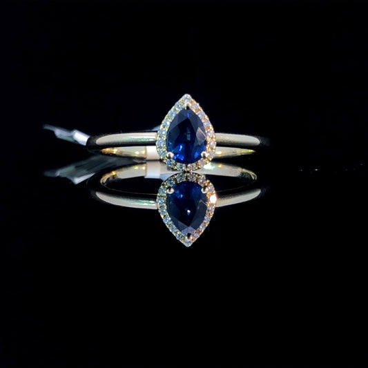 154633 - Sapphire and diamond ring