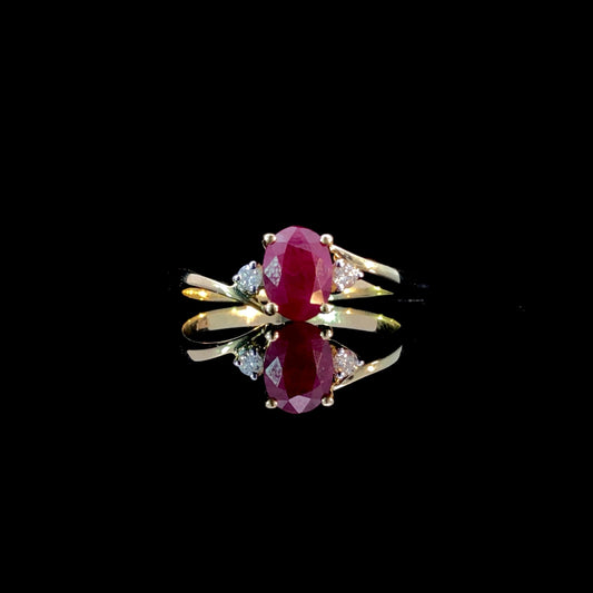 166609 - ruby and diamond ring