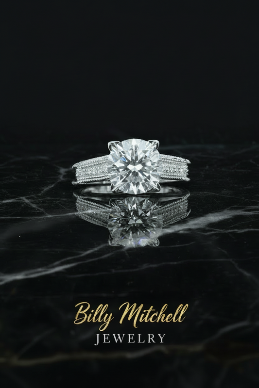166911 - .45 ctw diamond semi mount