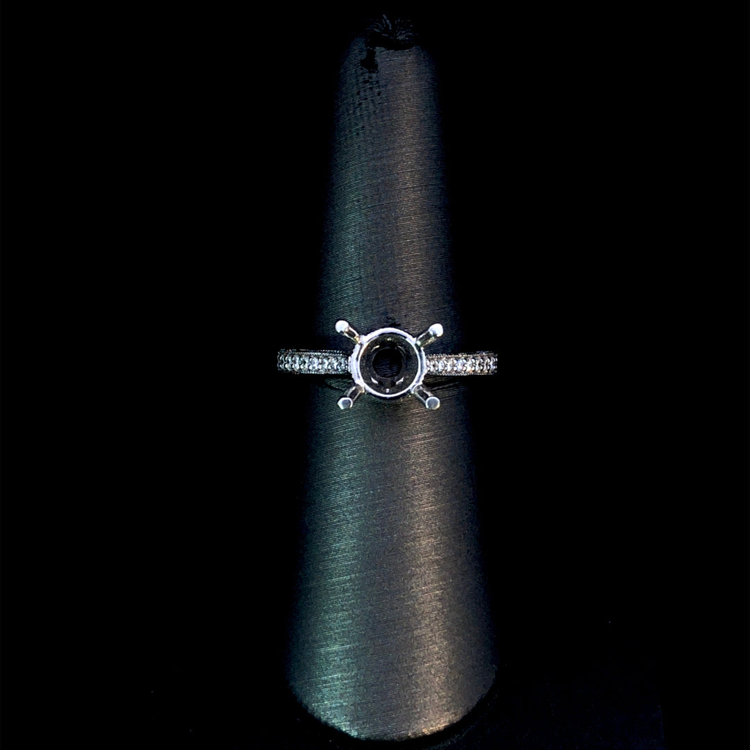138340 - .14 ctw diamond semi mount