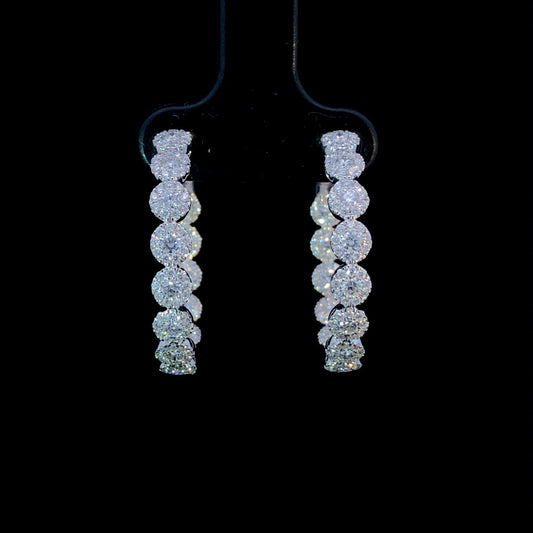 163597 - 1.60 ctw diamond hoops
