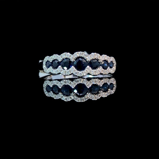 157681 - 1.07 ctw sapphire and diamond ring