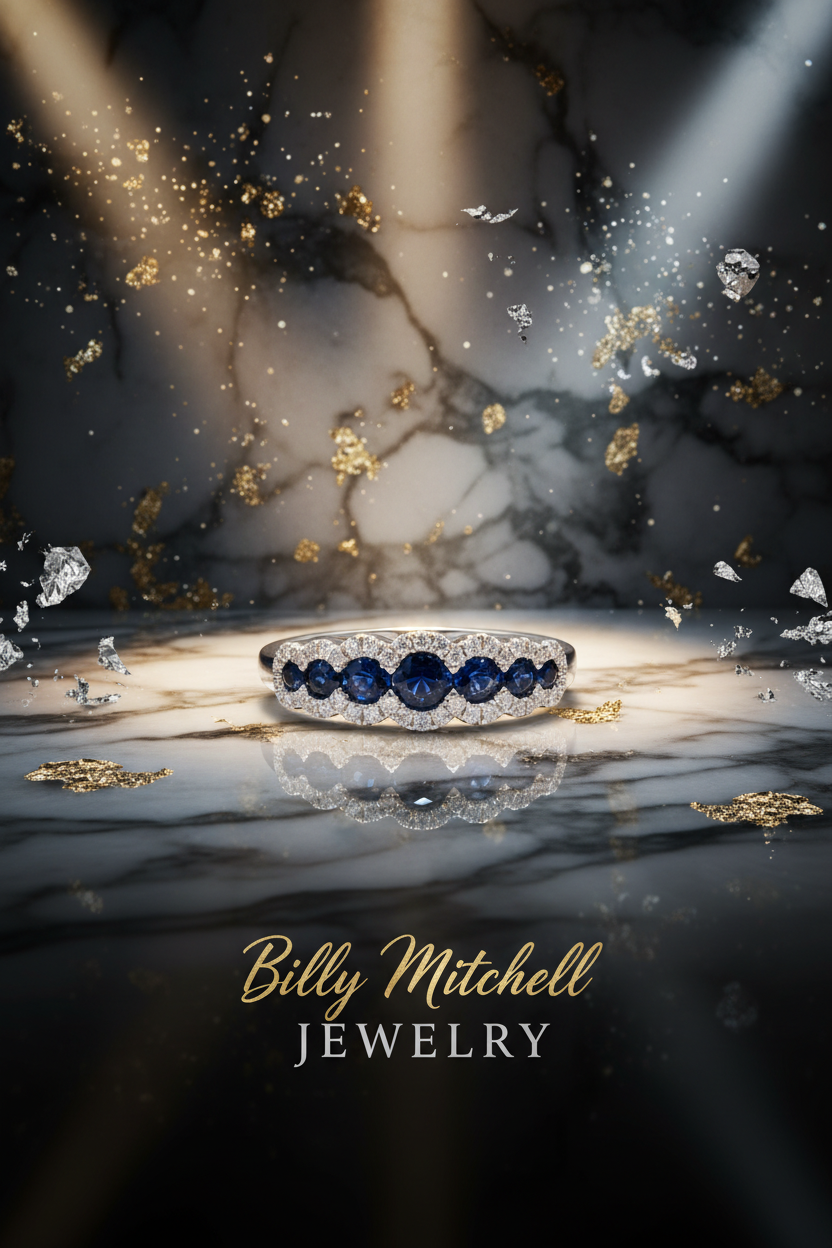 157681 - 1.07 ctw sapphire and diamond ring
