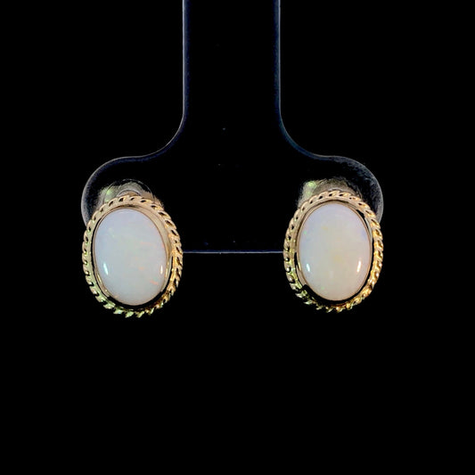 166547 - gold opal earrings