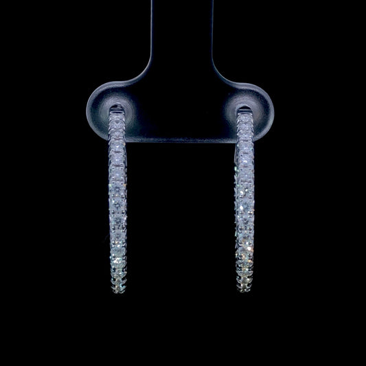 165300 - 1.00 ctw diamond hoops