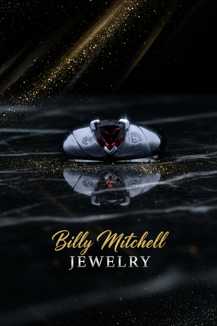 141377 - Garnet and diamond ring