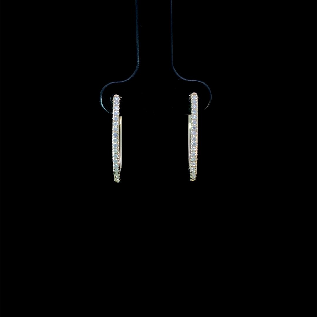 164277 - .20 ctw diamond hoops