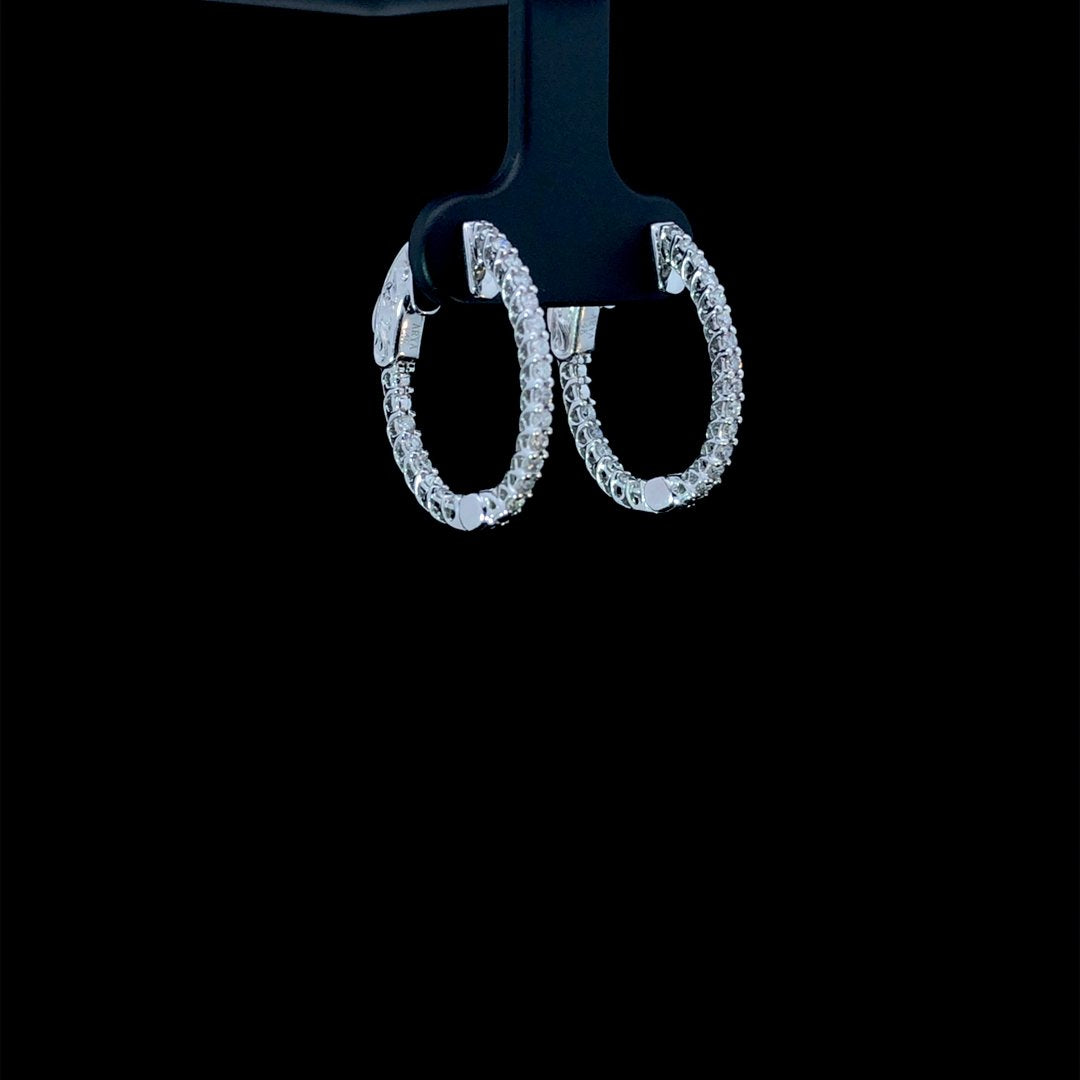 164283 - .50 ctw diamond hoops