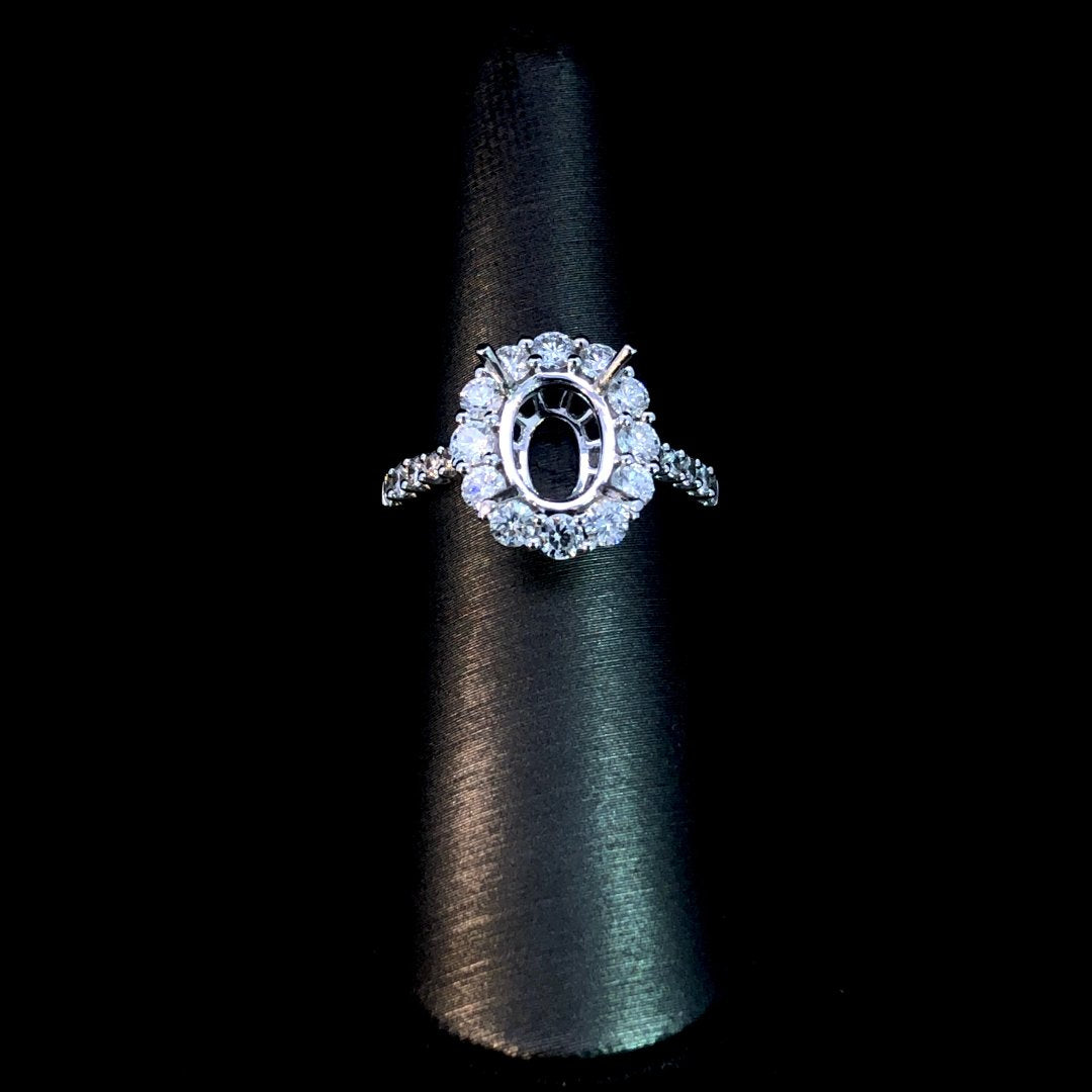 163710 - 1.29 ctw diamond semi mount