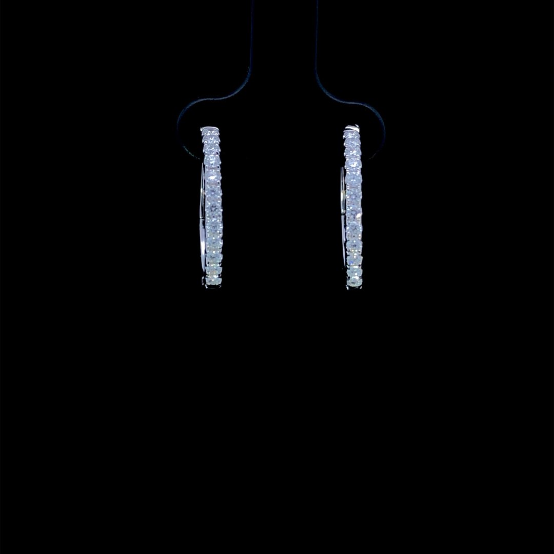 164290 - .50 ctw diamond hoops