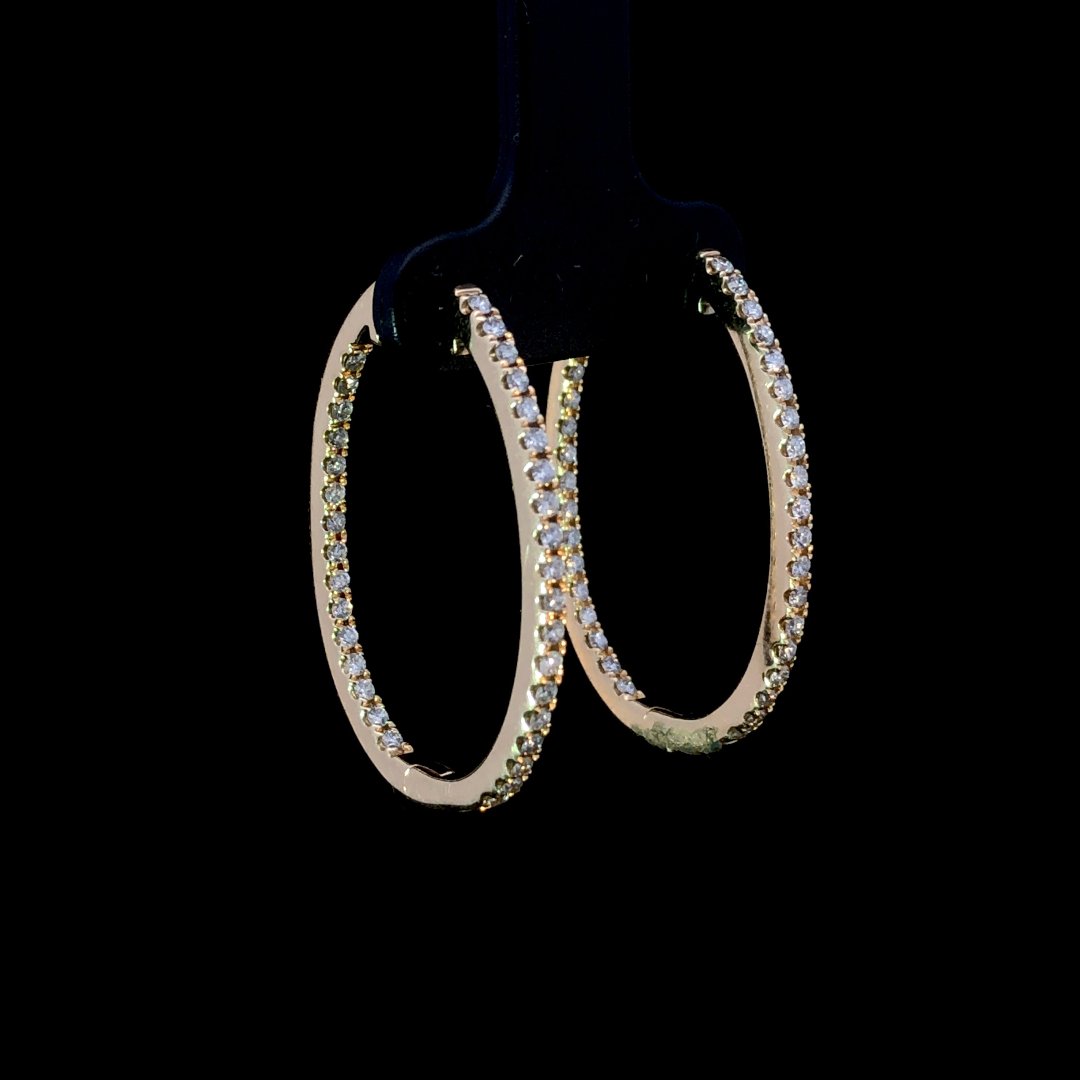 163875 - .65 ctw diamond hoops