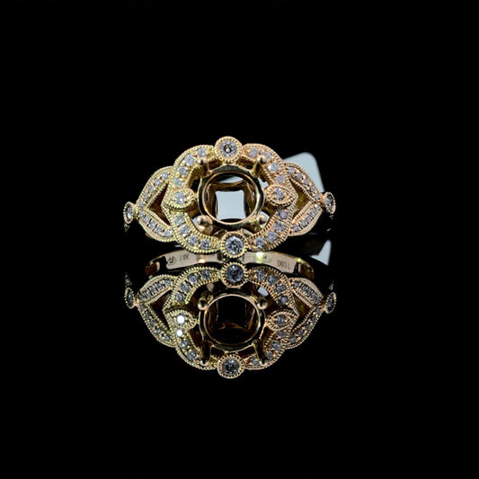 155244 - .27 ctw diamond semi mount