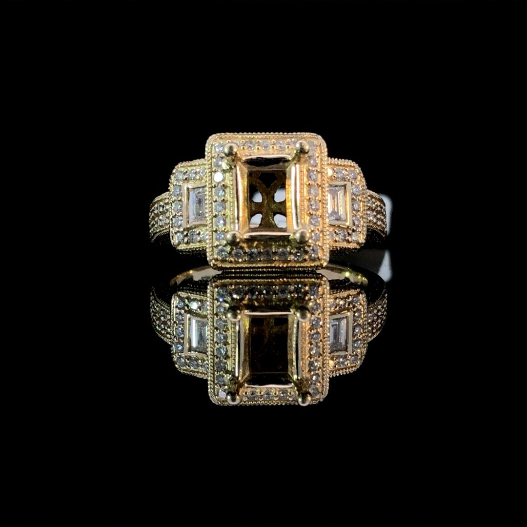 160671 - .50 ctw diamond semi mount