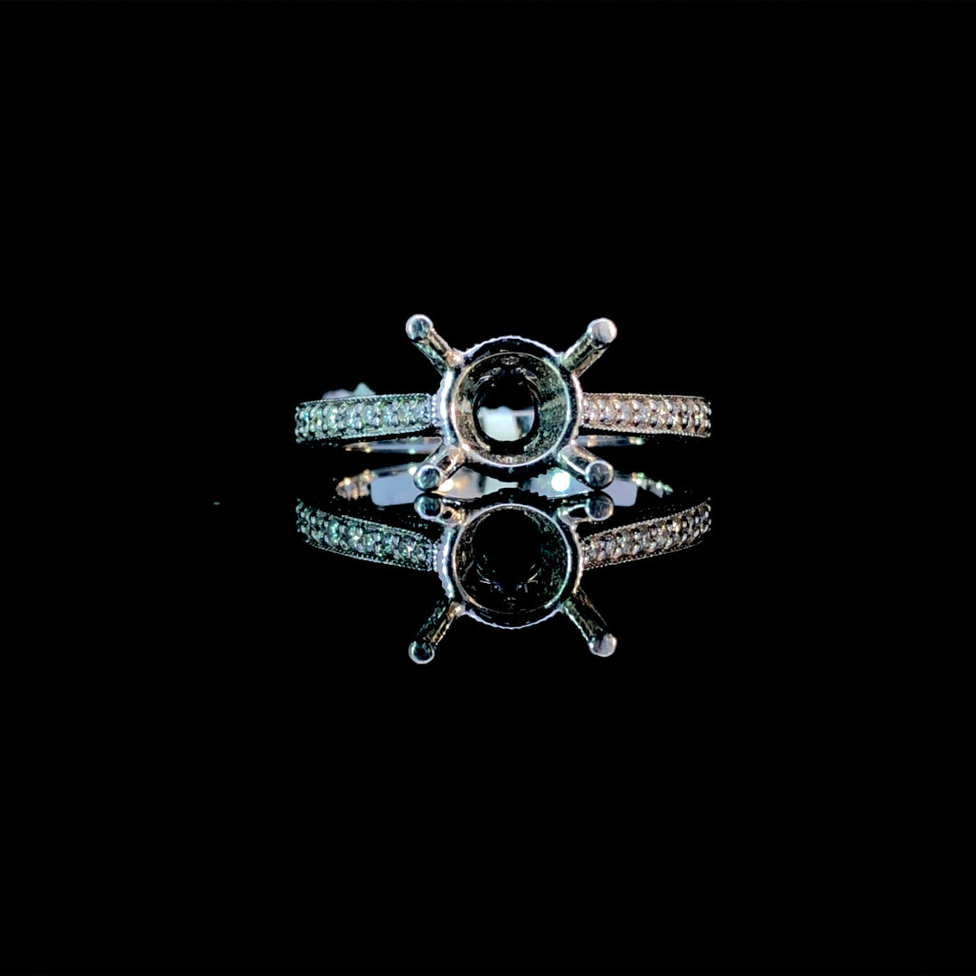 138340 - .14 ctw diamond semi mount