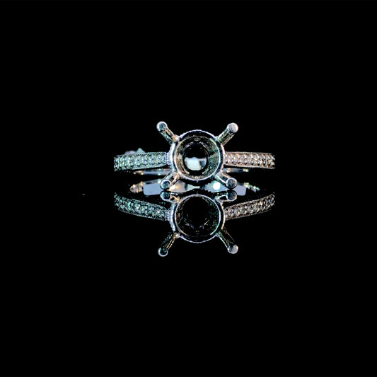 138340 - .14 ctw diamond semi mount