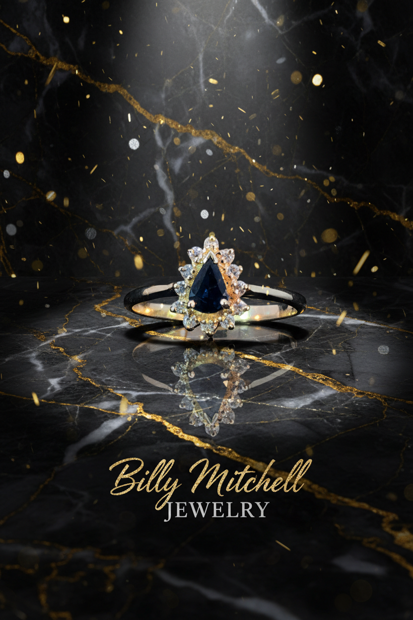 141985 - Sapphire and diamond ring