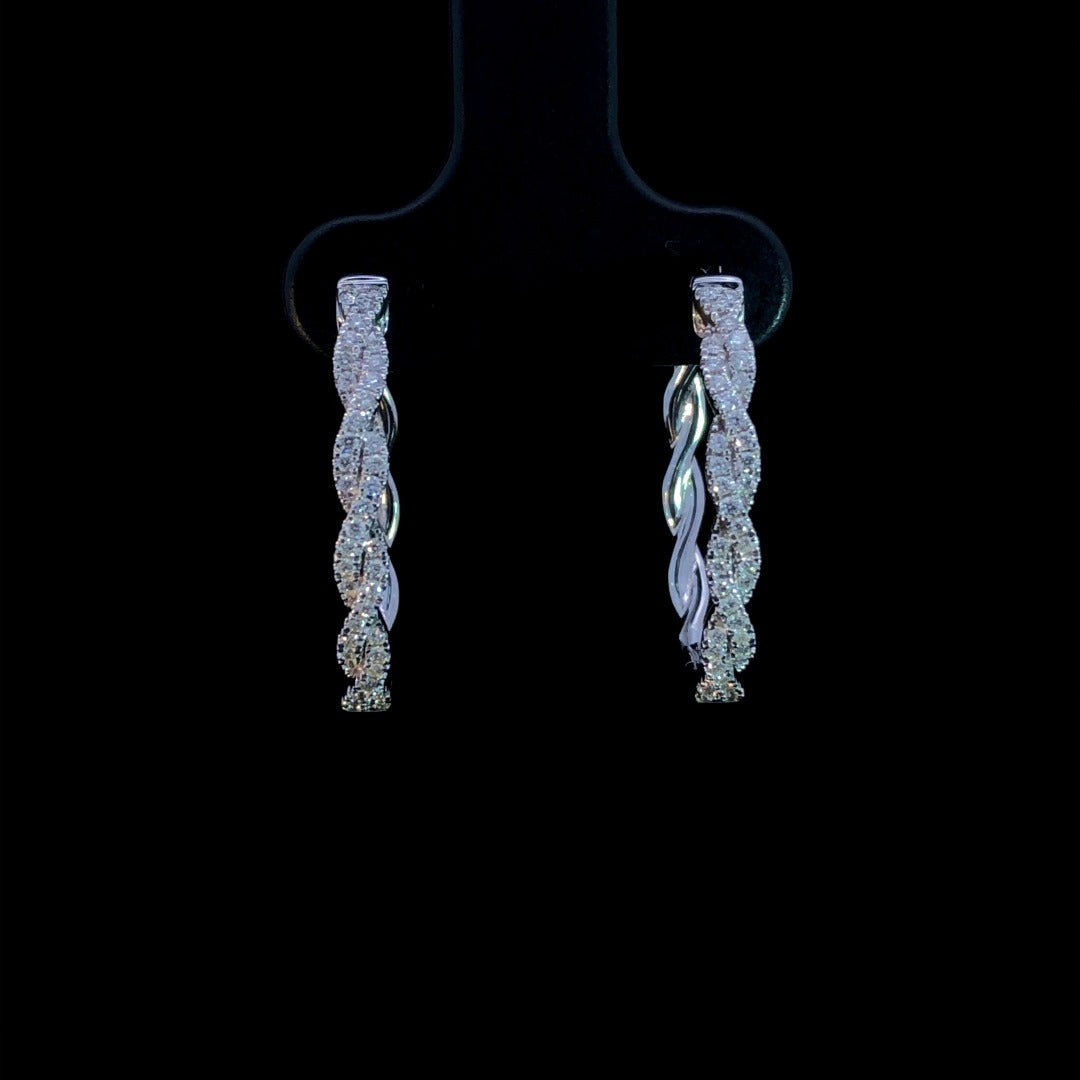 163175 - .23 ctw diamond hoops