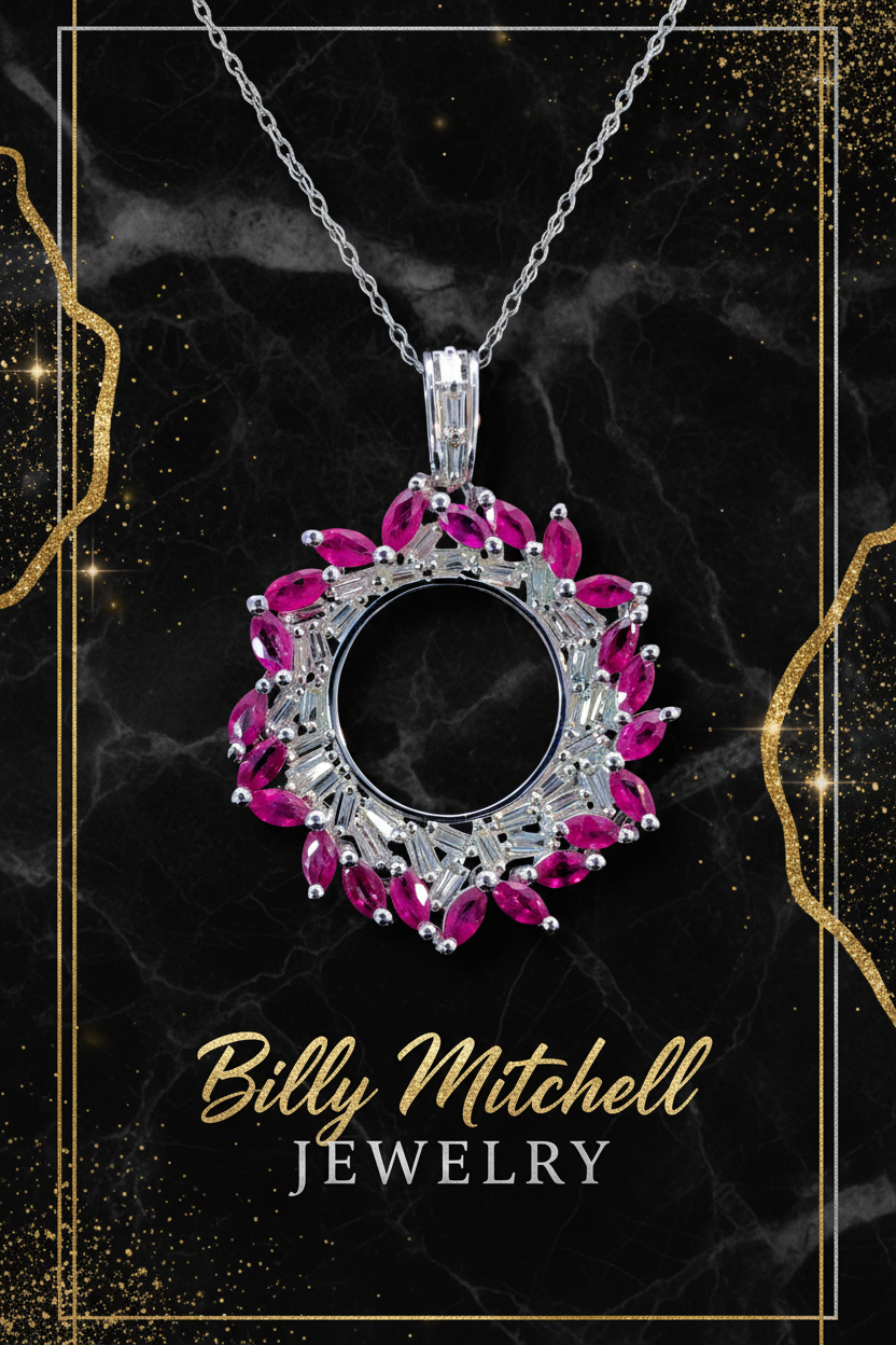 166985 - 2.64 ctw ruby and diamond pendant