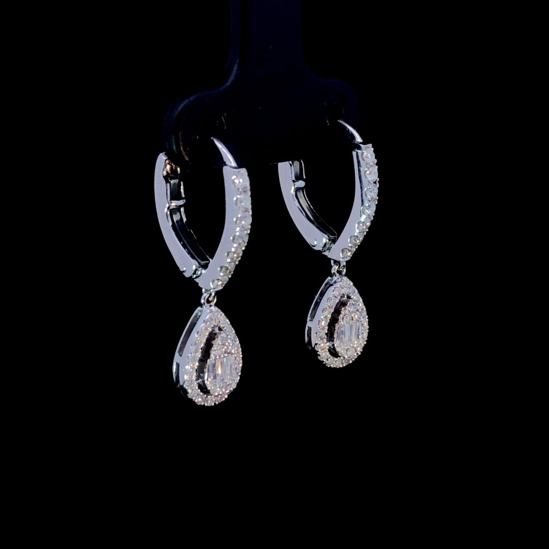 163614 - .60 ctw diamond earrings